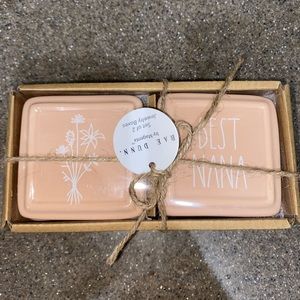 RAE DUNN Best Nana 2pc Jewelry Box Ceramic